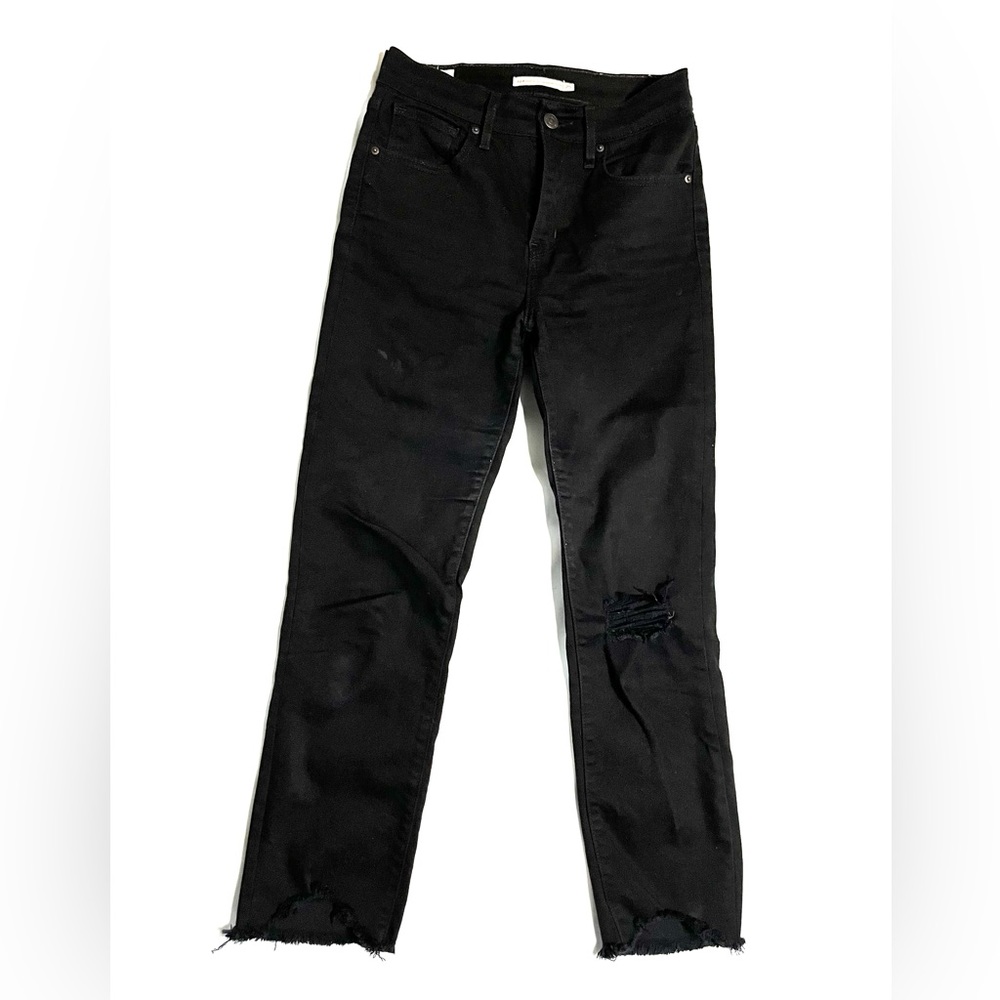 Levi's 724 high rise straight crop jeans
